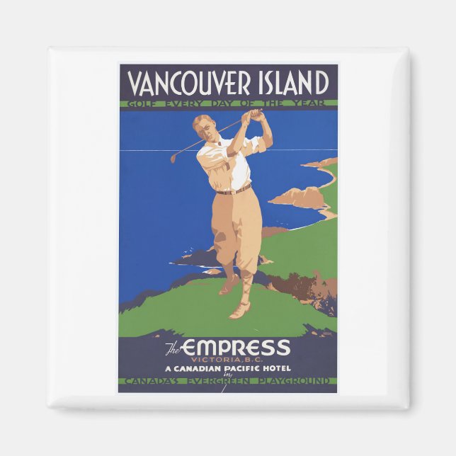 Golf Vancouver Island Kanada Magnet (Framsidan)