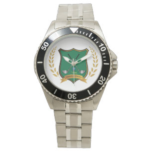 GOLF-Vapensköld med Laurel Wand Manar Watch Armbandsur