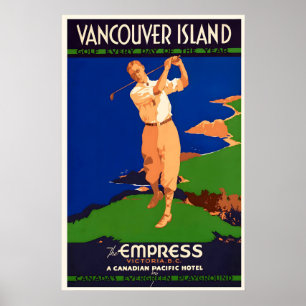 Golf varje dag på året Vancouver Island Kanada Poster
