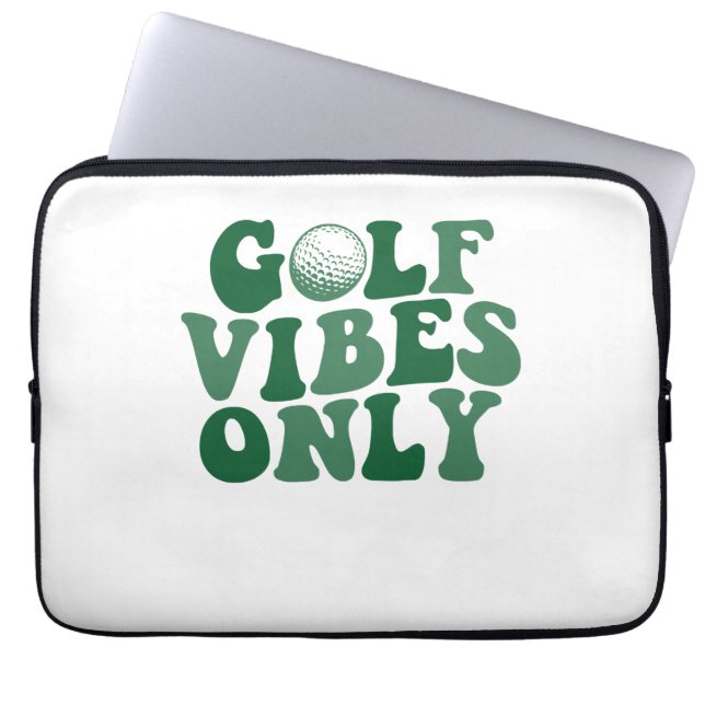 Golf Vibes Only, Golf Älskare Laptop Fodral (Framsidan)