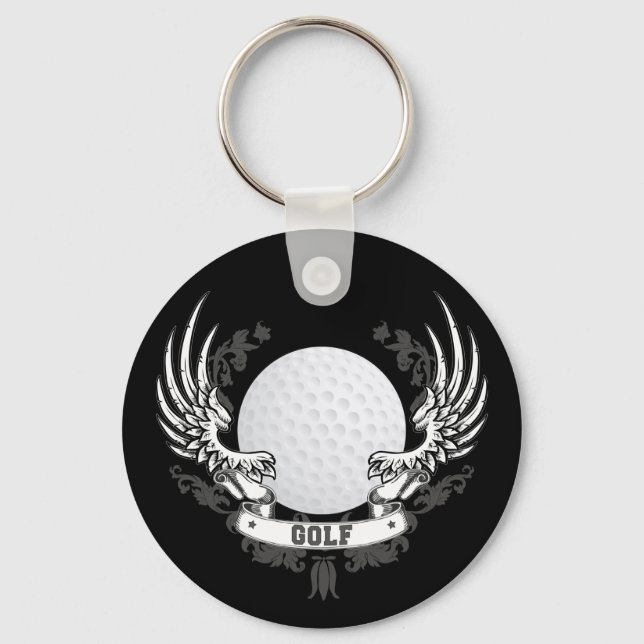 Golf Vingar Keychain Nyckelring (Framsida)
