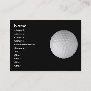 Golf Visitkort