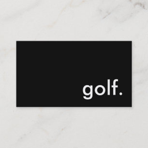 golf. visitkort