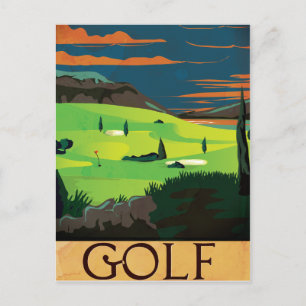 Golf Vykort