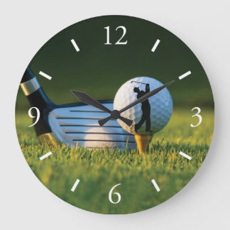 Golf Wall Clock Stor Klocka
