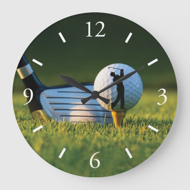 Golf Wall Clock Stor Klocka (Framsida)