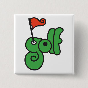 Golf Wang Levande Grön och Röd Knapp