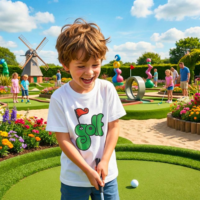 Golf Wang Levande Grön och Röd T Shirt (Skapare uppladdad)
