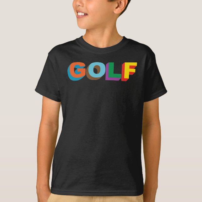 Golf Wang Logotyp T Shirt for All,Fullt Storlek Bl (Framsida)