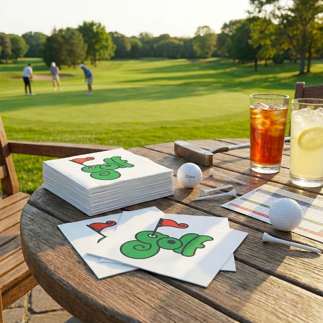 Golf Wang Vibrant Green and Red Pappersservett (Skapare uppladdad)