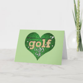 Golf Way Grönt Heart Pension Card Kort