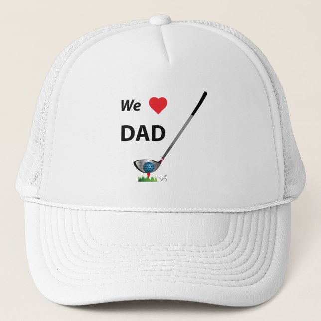 GOLF- We kärlek Pappa, Coola Golf Keps (Framsida)