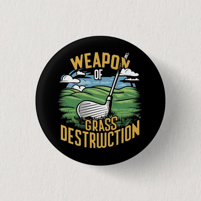 Golf Weapon of Grass Destruction Art Knapp (Framsida)