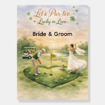 Golf Wedding Lucky in Love St. Patrick's Day theme