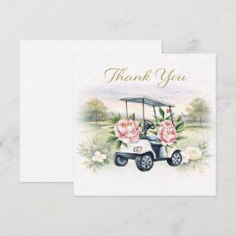 GOLF WEDDING thank you card 