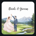 Golf Wedding with bride and groom  Fyrkantigt Klistermärke<br><div class="desc">Golf Wedding with bride and groom Square Sticker

for Coach,  Instructor,  teacher,  friends,  mom,  dad,  girlfriend/boyfriend,  co-worker,  hostess,  neighbor,  him/her,  couples,  grandparents,  boss,  friend,  family,  in-laws,  squad,  team,  for Coach,  Instructor,  teacher,  friends,  mom,  dad,  girlfriend/boyfriend,  co-worker,  hostess,  neighbor,  him/her,  couples,  grandparents,  boss,  friend,  family,  in-laws,  squad,  team, </div>