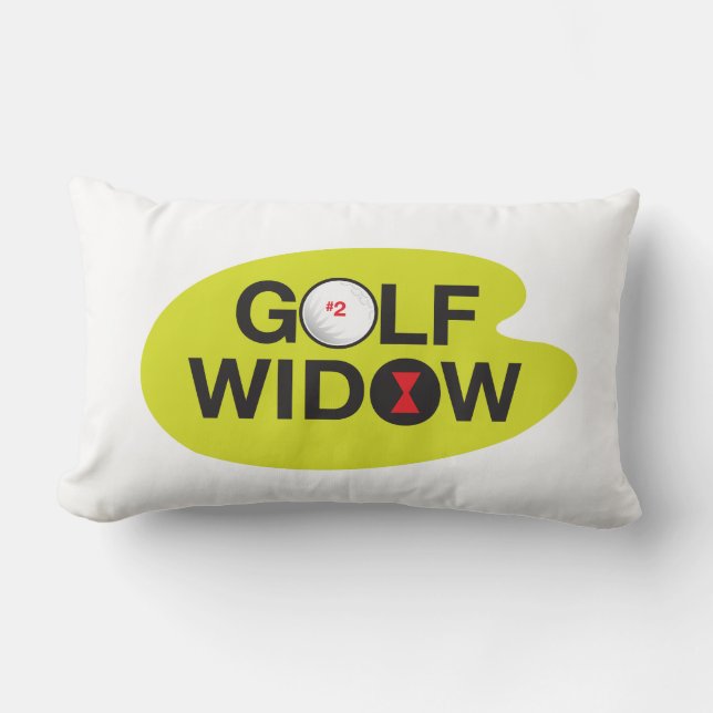 Golf Widow Badge of Honor Lumbarkudde (Framsida)
