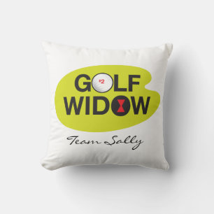 Golf Widow Badge of Honor personlig Kudde