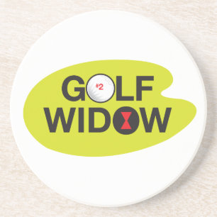Golf Widow Badge of Honor Underlägg Sandsten
