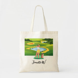 Golf Women golfer Tygkasse