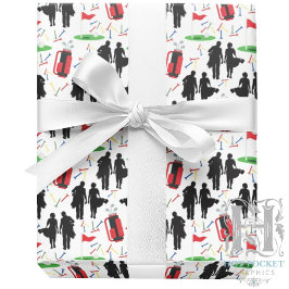 Golf Wrapping Papper Presentpapper