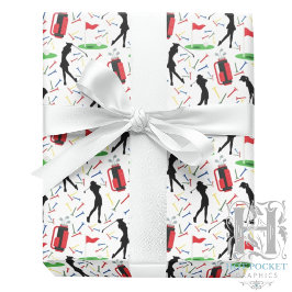 Golf Wrapping Papper Presentpapper