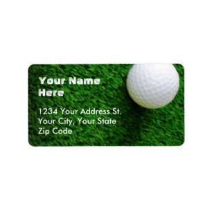 Golfadressetiketter Adressetikett