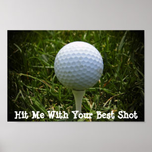 Golfaffisch Poster