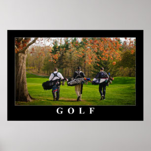 Golfaffisch Poster