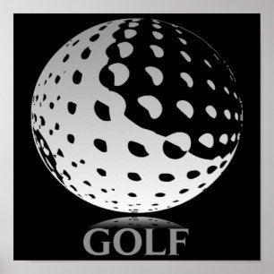 Golfaffisch Poster