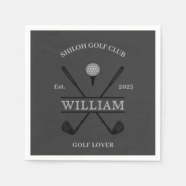 Golfälskare Cross Club-papper Pappersservett (Framsidan)
