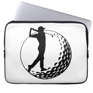 Golfälskare, golfspelare  laptop fodral