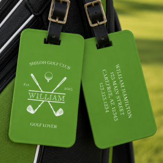 Golfälskare Kors Klubb Grön Bagagebricka