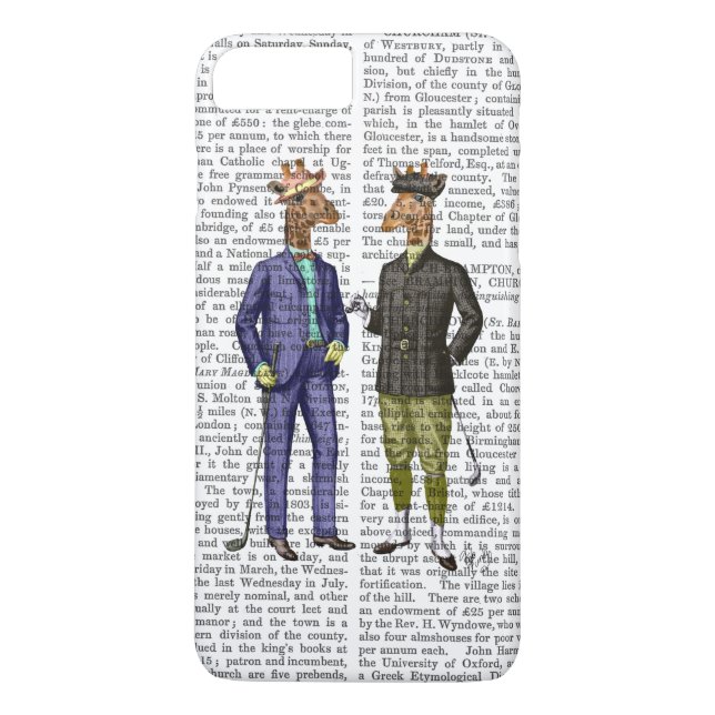 Golfande Giraffer 2 Case-Mate iPhone Skal (Baksida)
