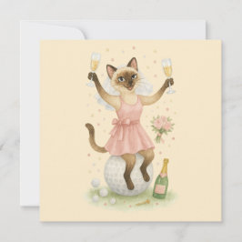 Golfande kvinna Spara datum Brud Möhippa  Inbjudningar