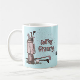 Golfande Mormor-mugg Kaffemugg