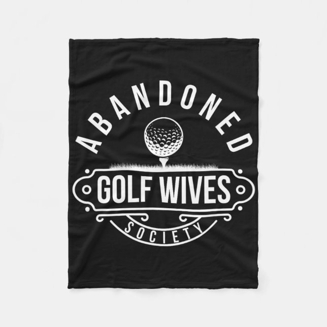 Golfänkor Golf Hustru Till En Golfspelare Golf Fleecefilt (Framsidan)