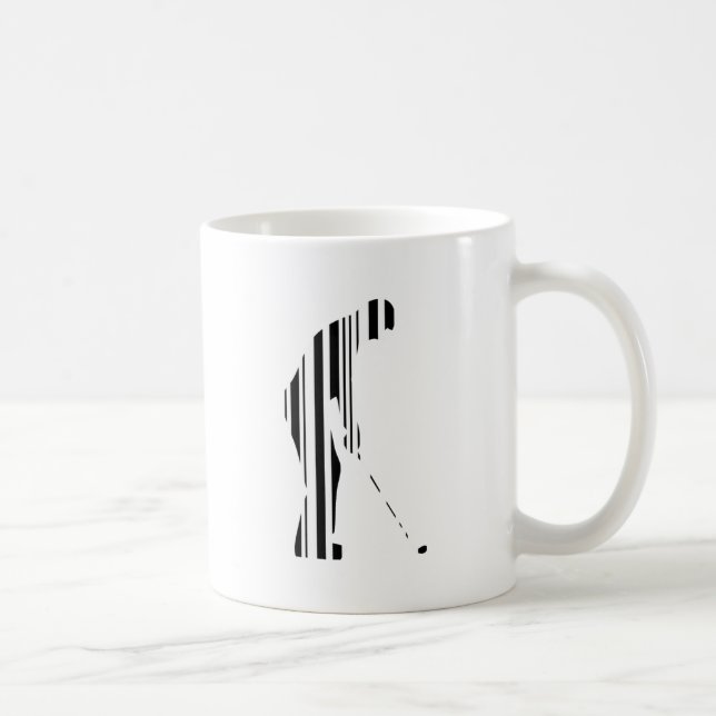 GOLFARE BAR KOD Golf Golfande Sport Mönster Design Kaffemugg (Höger)