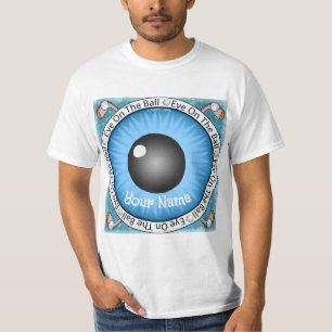 Golfare Blått Öga På Boll T Shirt