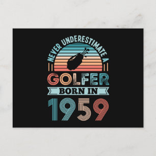 Golfare född 1959 Golfar 70-årspresent pappa Vykort