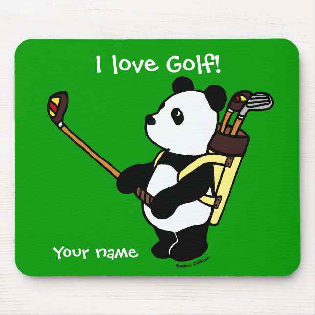 Golfare för personligKawaii Panda Musmatta (Framsidan)