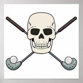 GOLFARE KALLELSKALLE Jolly Roger-design Nedladdnin Poster