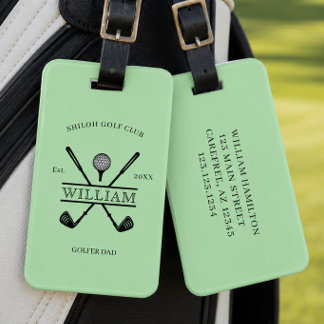 Golfare Kors Klubb Bagagebricka
