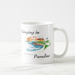 Golfare paradis kaffemugg