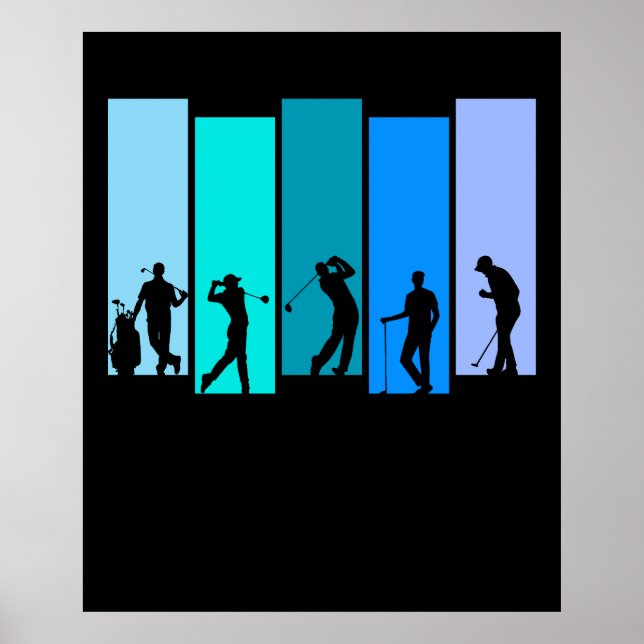 Golfare Siluett Poster (Framsidan)
