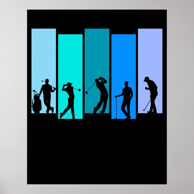 Golfare Siluett Poster (Framsidan)