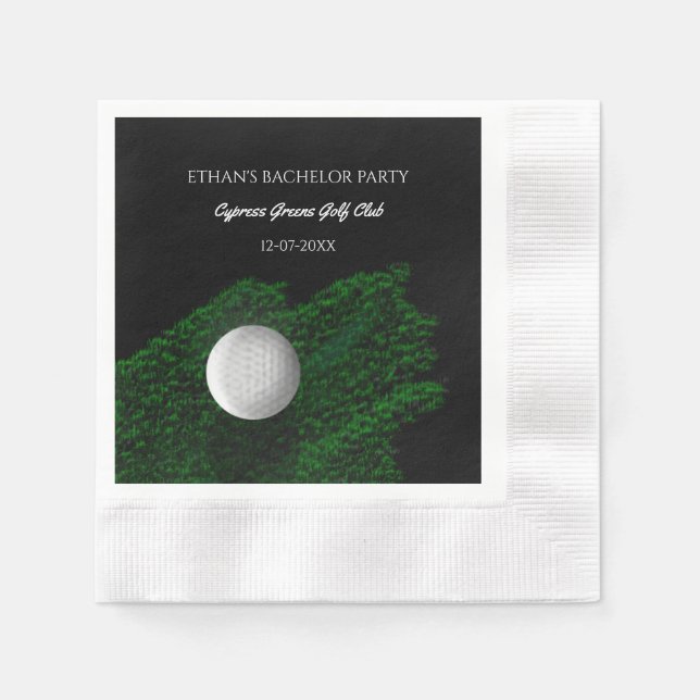 Golfare Sventilingsfest Golfare Fest Grön golf ba Pappersservett (Framsidan)