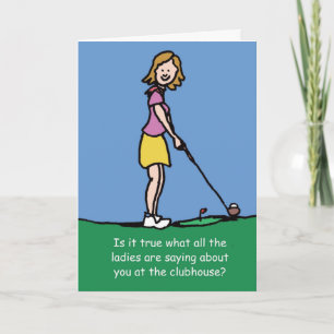 Golfarefödelsedagkort Kort
