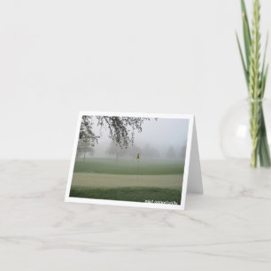 Golfaremisttillfälle Notecard Kort