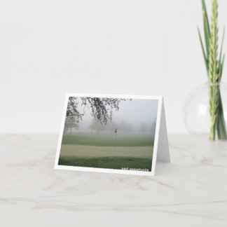 Golfaremisttillfälle Notecard Kort